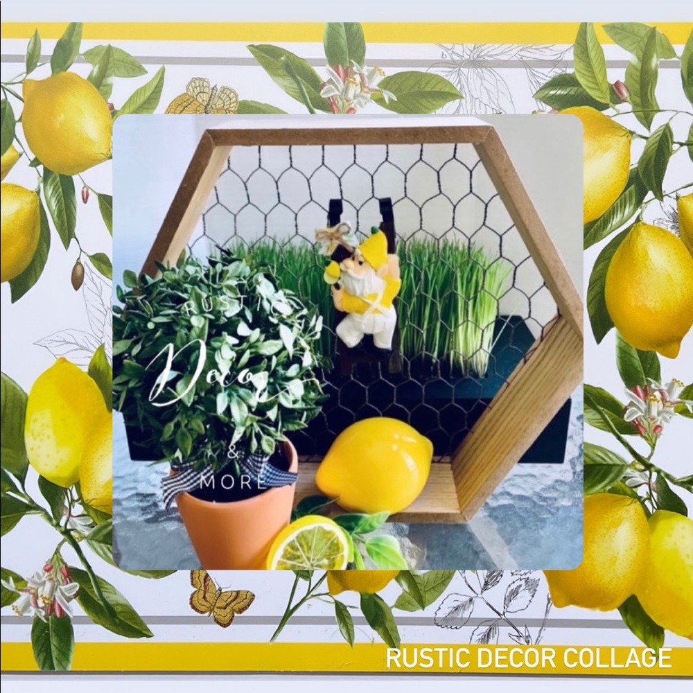 Lemon Theme Mug /Pot Hugger for your tier trays